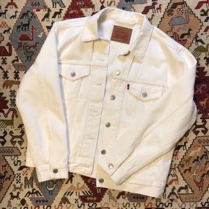 White Levi’s Denim Coat